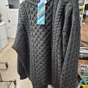 Viegin Wool Irland Men's Gray Sweater